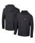 Фото #1 товара Men's Black Miami Hurricanes Cloud Jersey Raglan Long Sleeve Hoodie T-Shirt