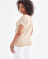Фото #2 товара Women's Textured Dolman-Sleeve Sweater, Created for Macy's