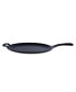 12" Comal with Long Handle and Helper Handle, Seasoned