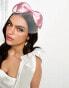 Фото #1 товара ASOS DESIGN fascinator with satin bow detail in dusty pink