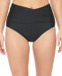 Фото #1 товара Women's High-Waist Cross-Over Tummy-Control Bikini Bottoms