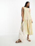 Фото #2 товара Повседневное платье ASOS DESIGN - Приталенное безрукавное платье миди из хлопка с глубокой талией