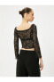 Топ Koton Deep Neck Lace