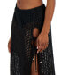 Фото #3 товара Women's Crochet Side-Tie Skirt Cover-Up, Created for Macy's