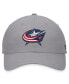 ფოტო #2 პროდუქტის Men's Gray Columbus Blue Jackets Extra Time Adjustable Hat