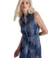 ფოტო #5 პროდუქტის Women's Printed Mini-Pleated Tiered Shirtdress