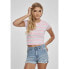 URBAN CLASSICS Stripe Cropped short sleeve T-shirt