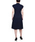 Фото #2 товара Petite Sleeveless Button Front Linen Dress