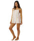 ფოტო #5 პროდუქტის Juniors' Classic Surf Stripe Cotton Romper