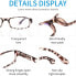 Фото #5 товара Yuluki Pack of 5 Reading Glasses Blue Light Blocking Visual Aid for Women Men Lightweight Rectangle Glasses Spring Hinge