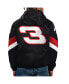 Фото #2 товара Men's Black Dale Earnhardt Jr. Home Team Satin Half-Zip Hoodie Jacket