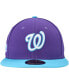 Фото #3 товара Men's Purple Washington Nationals Vice 59FIFTY Fitted Hat