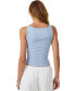 ფოტო #2 პროდუქტის Women’s Staple Rib Boat Neck Tank