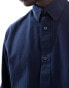 Фото #4 товара Selected Homme long sleeve linen shirt in navy