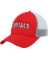 Men's Red, White Washington Capitals Team Plate Trucker Snapback Hat