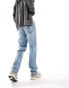 Фото #5 товара ASOS DESIGN dad fit jeans with panelling detail in mid wash blue