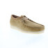 Фото #3 товара Clarks Wallabee 26166241 Mens Beige Suede Oxfords & Lace Ups Casual Shoes