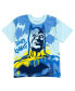 ფოტო #5 პროდუქტის Boys Justice League Batman T-Shirt and French Terry Shorts Outfit Set to