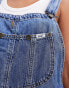 Фото #6 товара Lee unisex straight bib dungaree jeans in mid wash