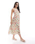 Vero Moda allotment halter maxi dress in tomatina print