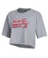 Фото #2 товара Women's Gray Alabama Crimson Tide Boyfriend Cropped T-shirt