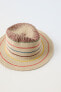 Striped rustic hat