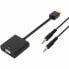 Фото #1 товара Адаптер HDMI—SVGA с аудио Aisens A122-0126 Чёрный 10 cm