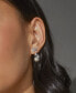 ფოტო #2 პროდუქტის Rhodium-Plated Cubic Zirconia & Imitation Pearl Vine Linear Drop Earrings, Created for Macy's