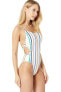 Фото #2 товара 10 Crosby Derek Lam 169064 Womens One-Piece Swimsuit Soft White Size Large
