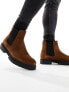 Tommy Hilfiger casual cleated suede chelsea boots in tan Kokosnusshain, 40 - фото #5