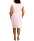 Фото #2 товара Plus Size Sleeveless Sheath Dress