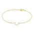 Charming yellow gold bracelet with a heart BRA014AUY