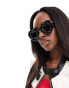 Фото #4 товара Jeepers Peepers bubble heart sunglasses in black