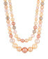 Silver-Tone Multi Color Imitation Pearl Necklace