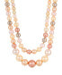 Фото #1 товара Silver-Tone Multi Color Imitation Pearl Necklace