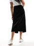 Nobody's Child cord midi skirt in black