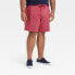 Фото #1 товара Goodfellow Men's Red Cotton Elastic Waist Drawstring Knit Lounge Shorts Size 5XL