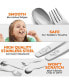 Фото #4 товара Kids and Toddler Cutlery Set Designed For Self Feeding -Spoon and Fork