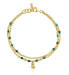 Фото #1 товара Bold Bear Double Malachite Gold Plated Bracelet 1003972400