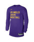 Фото #3 товара Men's and Women's Purple Los Angeles Lakers 2023/24 Legend On-Court Practice Long Sleeve T-shirt
