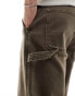 Hollister straight fit carpenter jeans in brown