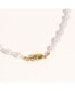 ფოტო #3 პროდუქტის Bean Necklace - Madelyn Pearl Necklace 16" For Women