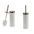 Toilet Brush White Silver Plastic 9,5 x 38,5 x 9,5 cm (6 Units)