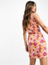 Фото #7 товара Vila sleeveless mini dress in sunset floral