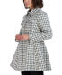 ფოტო #3 პროდუქტის Women's Single-Breasted Skirted Tweed Coat