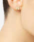 ფოტო #14 პროდუქტის Initial Stud Earrings in 10k Gold
