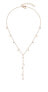 Timeless bronze necklace with zircons TJ-0103-N-45