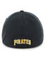 Фото #2 товара Men's Black Pittsburgh Pirates Cooperstown Collection Franchise Fitted Hat