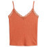 Фото #2 товара SUPERDRY Vintage Rib Lace Trim sleeveless T-shirt