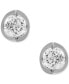 ფოტო #6 პროდუქტის Diamond Tension Mount Stud Earrings (1-1/2 ct. t.w.) in 14k White or Yellow Gold